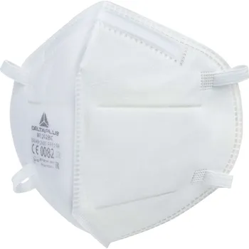 respirátor DELTA M1202B / FFP2 respirátor, bez ventilu, vertikální skládání, 30 ks v balení - bílá Nastavitelná