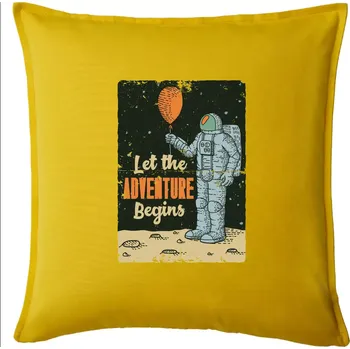 Polštář Astronaut balón - Polštář 50x50 - 50x50 - Pouze potah ( Žlutá )
