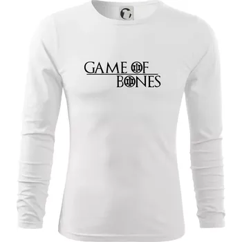 Pánské oblečení Game of bones - Triko s dlouhým rukávem FIT-T long sleeve - M ( Bílá )