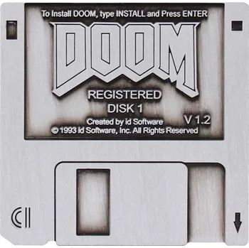 Doom - odznak Floppy Disk (Limited Edition) 45 mm