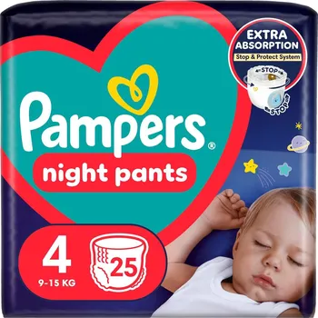 Přebalování Pampers Night pants plenkové kalhotky 4 (9–15 kg)