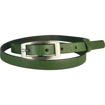 Opasek PENNY BELTS Kožený opasek 15-2-31 zelený - 85 cm