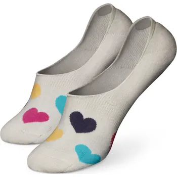 Dámské ponožky Veselé ťapky Barevná srdíčka