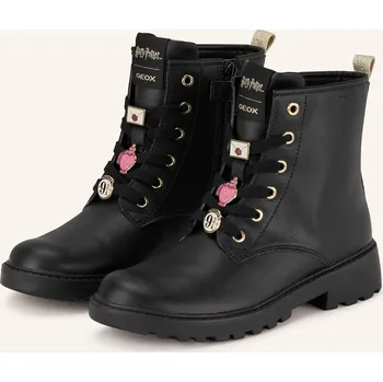 Dámské tenisky Geox Dívčí Šněrovací Boty Casey, černá, 34