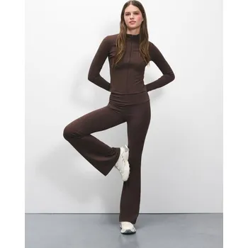 Dámské oblečení Zvonové kalhoty - L - House - hnědý - 004GC-88X