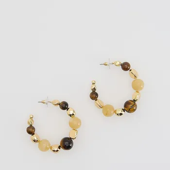 Náušnice Reserved - Náušnice s přírodními kameny - vícebarevná - 339FD-MLC - 339FD-MLC-ONE