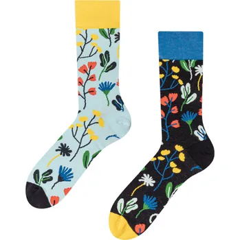 Dámské ponožky Veselé ponožky Akvarelové květiny
