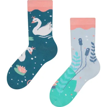Dívčí oblečení Veselé dětské ponožky Labutě