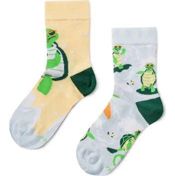 Veselé dětské ponožky Surfující želva