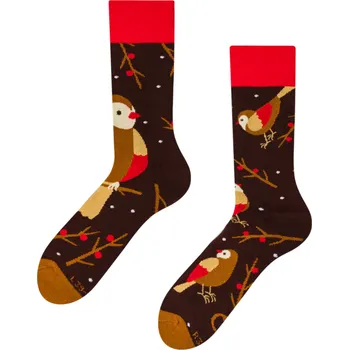 Pánské oblečení Veselé teplé ponožky Ptáček na větvi