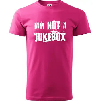 Pánská móda Iam not a jukebox - na prsou - Klasické pánské triko vyšší gramáže - M ( Purpurová )