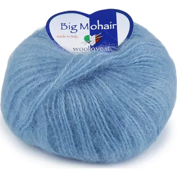 Příze Pletací příze Big Mohair 25 g, barva 7 (9) modrá dětská