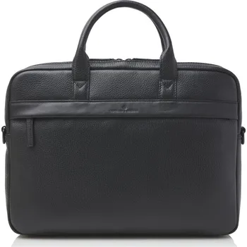 Pánská aktovka Castelijn & Beerens Kožená taška na notebook 15,6" RFID 269473 Alpha černá