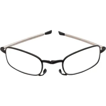 Brýle na čtení Breitfeld & Schliekert Kovové skládací brýle na čtení s praktickým pouzdrem, černá/stříbrná Dioptrie: +3,00