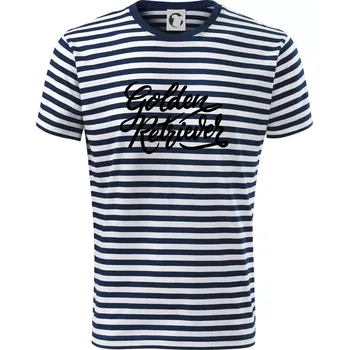 Pánské tričko Golden retriever - nápis okrasný - Triko na vodu - XS ( Prouhovaná )