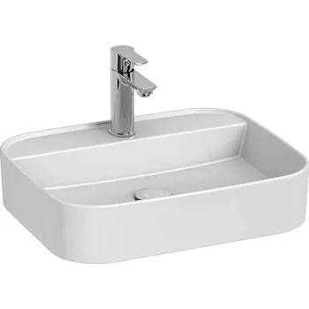 Umyvadlo JIKA Astra Umyvadlo na desku 50 x 40 cm, s otvorem pro baterii, bez přepadu, bílé, H8183620001111