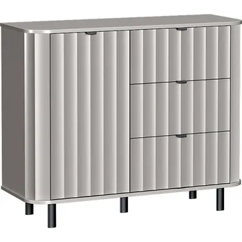 Komoda NOVADO s | komoda NO-3 | 111 cm | světle šedá