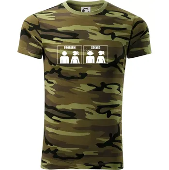 Problém - Music - Army CAMOUFLAGE - XL ( Zelený maskáč )