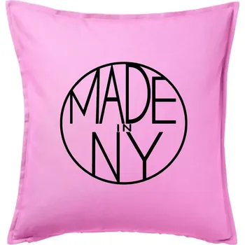 Polštář Made in NY - Polštář 50x50 - 50x50 - Pouze potah ( Růžová )