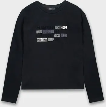 Bavlněné tričko s dlouhým rukávem Mayoral 7012.7E.Junior.9BYA černá 99X, vel. 140