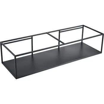 Koupelnový nábytek Cerano Podpěrná konzole pod dvojumyvadlo Geminia, černá matná, 133x33x45 cm, CER-WA08-SH