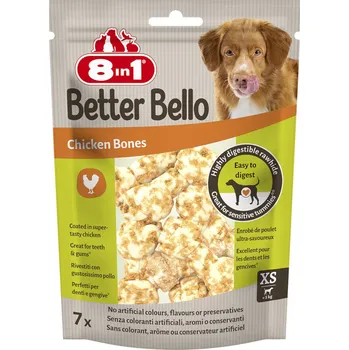 Pamlsek pro psa 8in1 Better Bello Chicken Bones - 7 kusů (velikost XS)