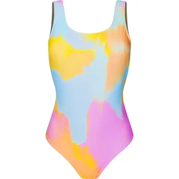 Dámské plavky Veselé dámské jednodílné plavky Pastelová kamufláž
