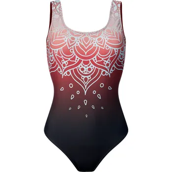 Dámské plavky Veselé dámské jednodílné plavky Etno mandala