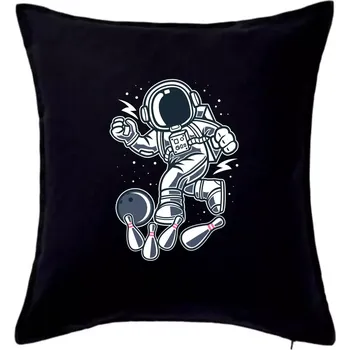 Polštář Astro bowling - Polštář 50x50 - 50x50 - Pouze potah ( Černá )