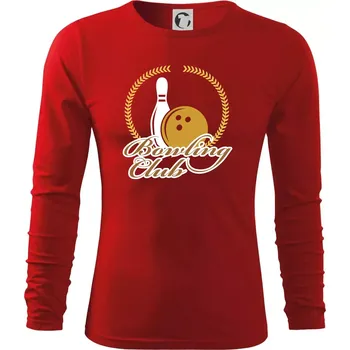 Pánské oblečení Bowling cup věnec - Triko s dlouhým rukávem FIT-T long sleeve - S ( Červená )