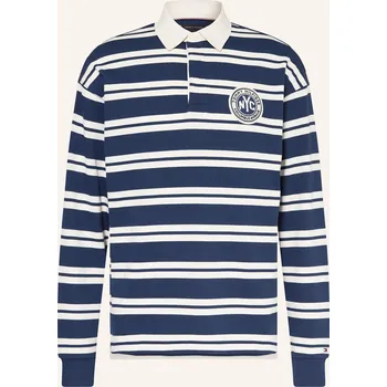 Pánské tričko Tommy Hilfiger Pánské Rugbyové Tričko, modrá / krémová, XL