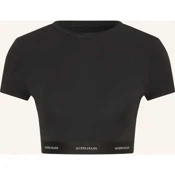 Dámské tričko Guess Jeans Dámské Cropped Tričko, černá, 34