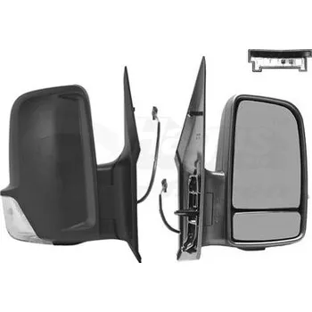 Auto zrcátko Vnější zpětné zrcátko VAN WEZEL 3077822