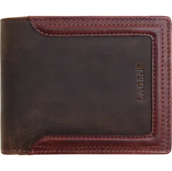 Peněženka Lagen Pánská kožená peněženka BLC-6128-224 koňaková s RFID