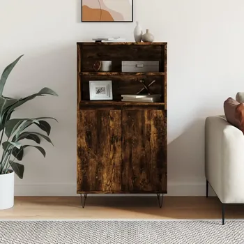 Organizace kuchyně vidaXL Skříň highboard 60 x 36 x 110 cm kompozitní dřevo [831486] Barva: kouřový dub