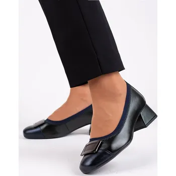 Dámské sandále Pulso Dámské modrozelené lodičky s ozdobnou sponou Velikost: 38