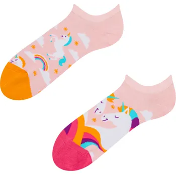 Dámské ponožky Veselé ponožky do tenisek Jednorožec v oblacích