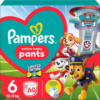 Plenkové kalhoty Pampers Active Baby Tlapková patrola plenkové kalhotky 6 (13–19 kg)