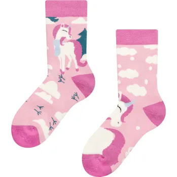 Dívčí oblečení Veselé dětské teplé ponožky Jednorožec se šálou