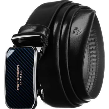 Opasek Peterson Elegantní pánský černý kožený pásek PTN A016 Velikost: 115