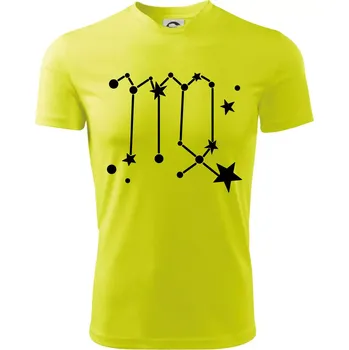 Chlapecké tričko Souhvězdí - Virgo - Panna - Dětské triko sportovní (dresovina) - 146 cm/10 let ( Neonově žlutá )