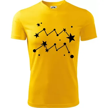 Chlapecké tričko Souhvězdí - Aquarius - Vodnář - Dětské triko sportovní (dresovina) - 122 cm/6 let ( Žlutá )