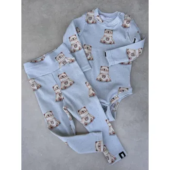 Dívčí legíny ANDY Boom legíny žebrované Little Bear ve svetru Velikost děti: 80