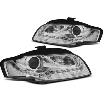 Přední světlomet Přední světla, Audi A4, B7, 2004-2008, Hi-Low, Chrom (LPAUE4)