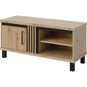 Televizní stolek TV stolek ND-12 Nadia dub artisan / černý mat, 112 cm