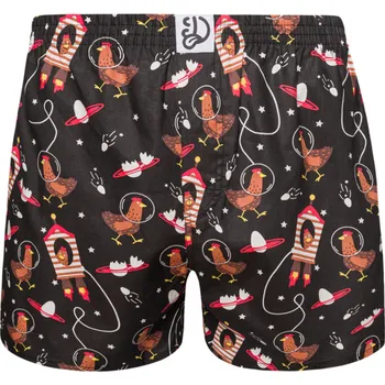 Veselé pánské trenky Slepice kosmonautka