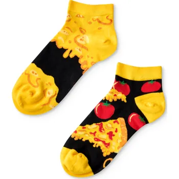 Veselé kotníkové ponožky Sýrová pizza