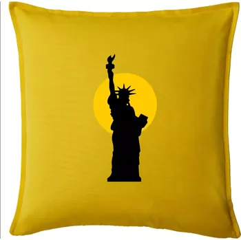 Polštář Socha svobody slunce - Polštář 50x50 - 50x50 - Pouze potah ( Žlutá )