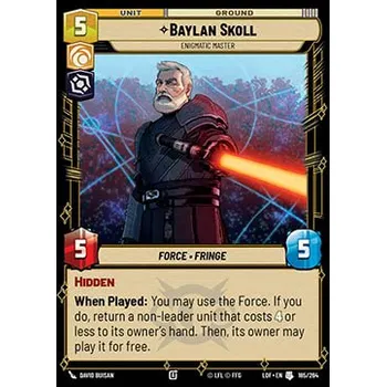 Sběratelská karetní hra Baylan Skoll 185/264 - Legends of the Force Typ karty: Standard