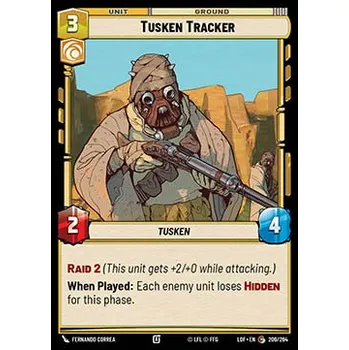 Sběratelská karetní hra Tusken Tracker 209/264 - Legends of the Force Typ karty: Standard
